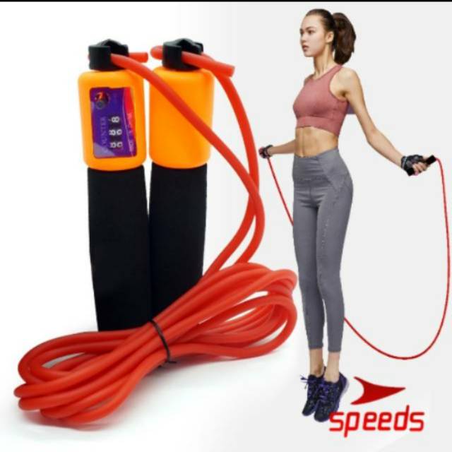 Skipping Olahraga Lompat Tali Speeds / Loncat Tali Digital Jump Rope Murah