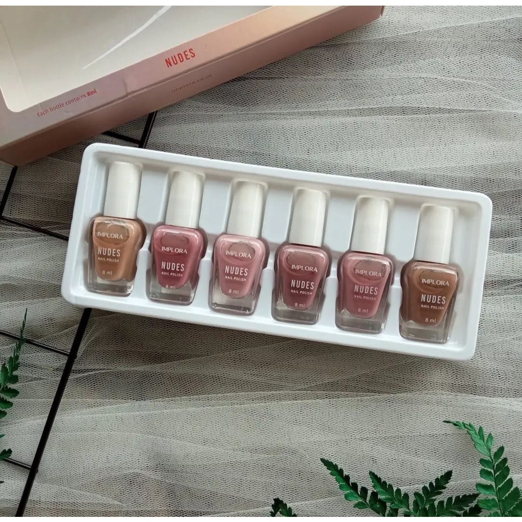 Implora Kutek Warna Nude Wonder Clear Bening Red Nail Polish