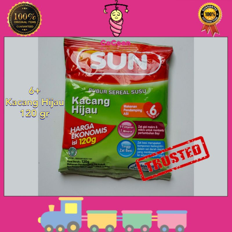 Bubur Sereal Bayi SUN Kacang Hijau 6 Bulan Ke atas 120 gr