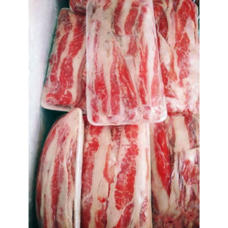 

Shortplate 500gr / Daging Sapi Berlemak / Daging Sapi Slice / Grill / Suki / Suki and Grill