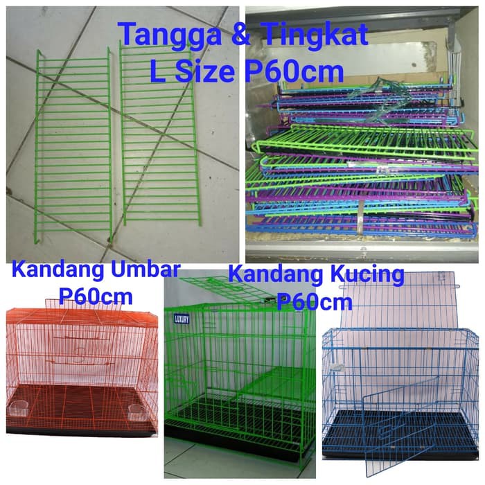 Alas Tingkat dan Tangga Kandang Kucing Size Large