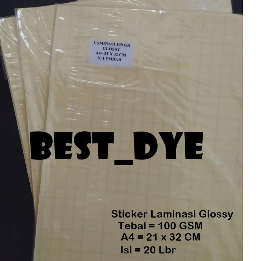 

Langsung kirim @MAX~1254.☛ Plastik Laminasi Dingin 100 GR, GLOSSY , A4= 21 x 32 Cm, 1 Pack= 20 Lemba