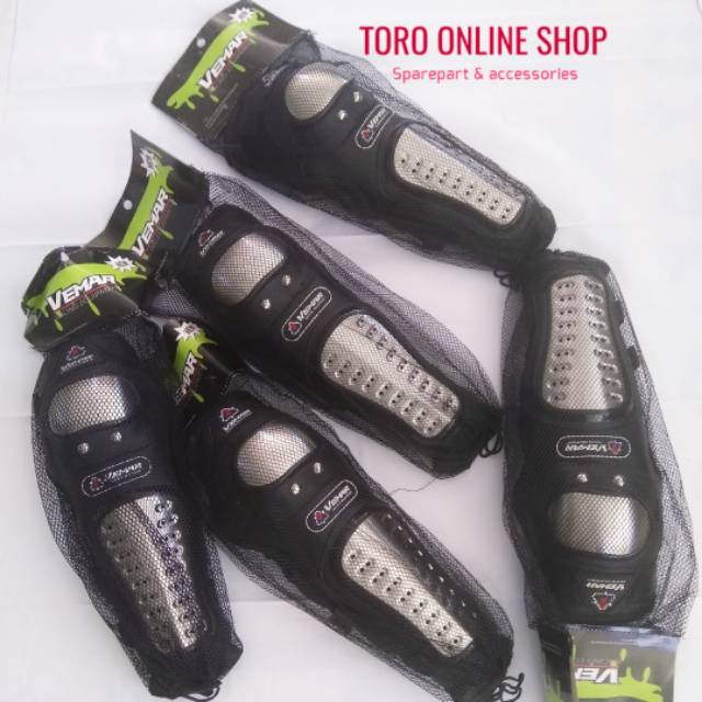 knee guard knee protector pelindung lutut vemar - deker lutut motor cross trabass - knee elbow guard