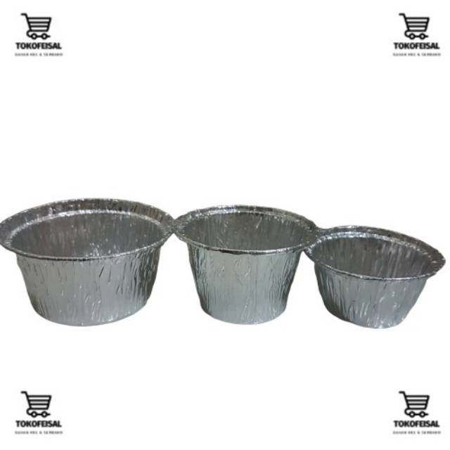 CUP ALUMINIUM FOIL BULAT 5Pcs