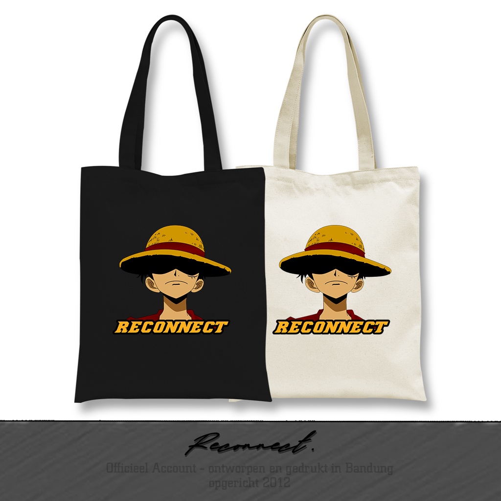 Reconnect TOTEBAG Luffy One Piece - Gratis Tambah Nama