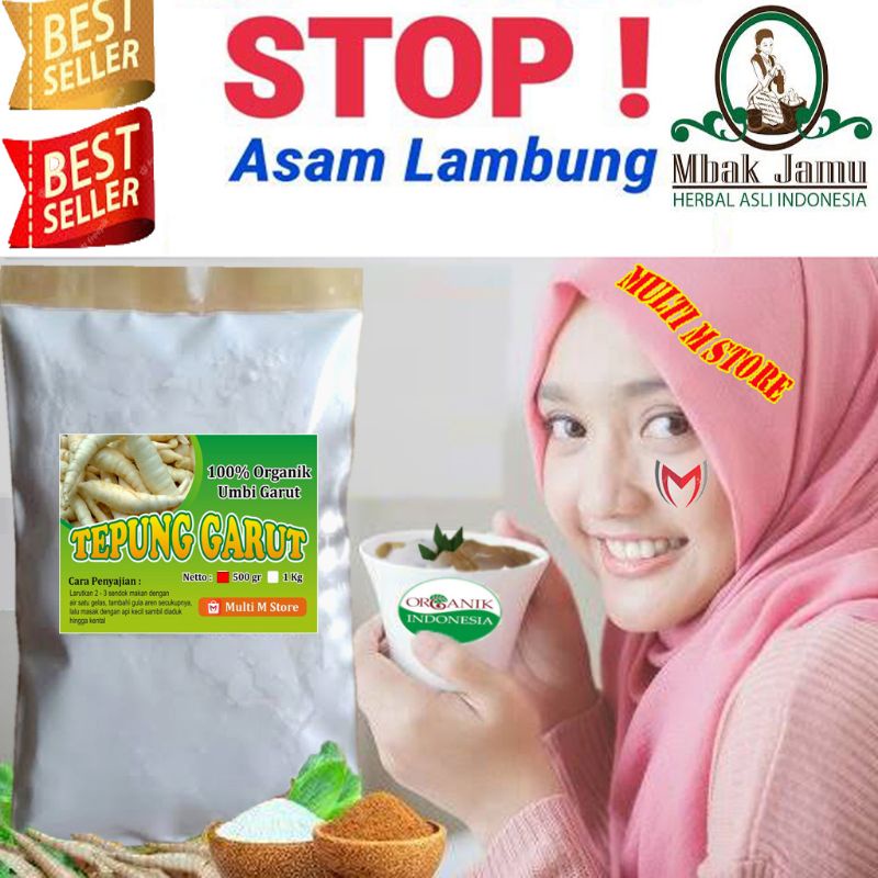 

Tepung Pati Garut Super 500 Gram | Ampuh Atasi Maag Asam Lambung