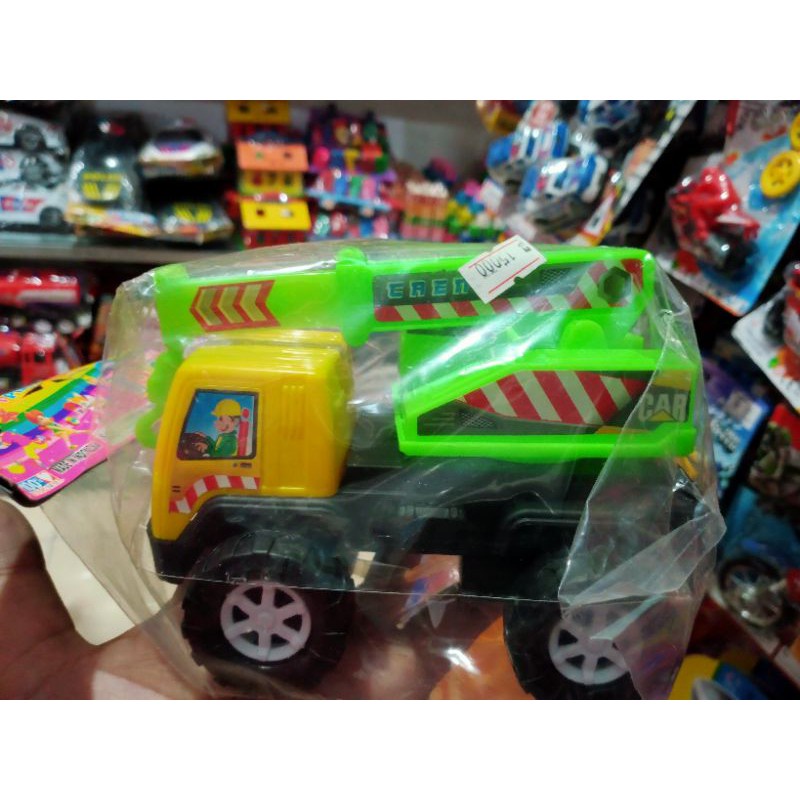 ST2142 Mainan Truk Derek Kecil Small Truck Crane Kemasan Kantong 2142