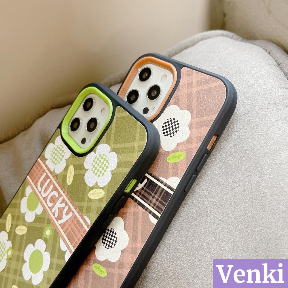 For iPhone 13 Pro Max iPhone Case Silicone Soft Case Luxury Leather Case Three-in-one Removable Acrylic Frame Protection Camera Shockproof Green Brown Flowers Retro Style For iPhone 13 Pro Max iPhone 12 Pro Max iPhone 11 Pro Max iPhone 7 Plus XR XS Max