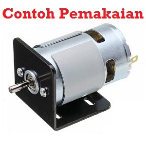 [HAEBOT] Dinamo Bracket DC Motor 775 5mm Bor DIY RPM Tinggi Kuat High Speed Power Mikro Brush RS 775 Kipas Fan Brushless