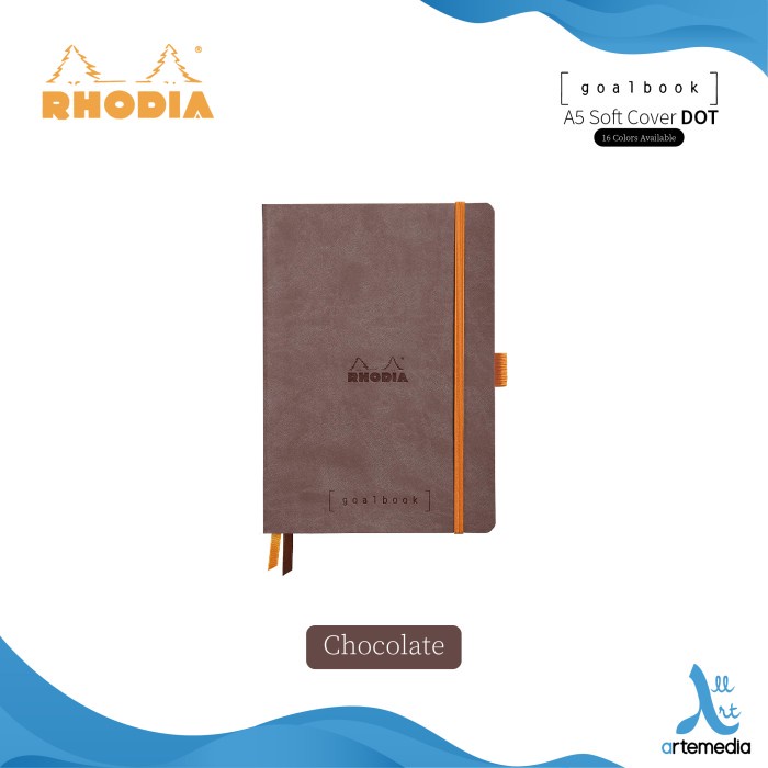 

[RESTOCK] Buku Catatan Rhodia A5 Dot Grid Softcover Goalbook Notebook - CHOCOLATE