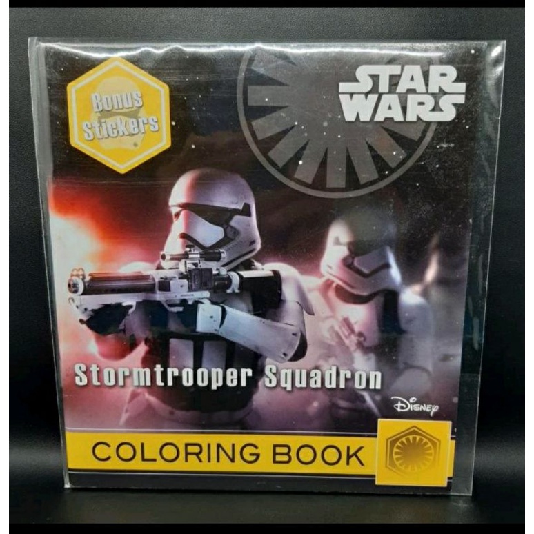 Buku Mewarnai Anak Star Wars / Coloring Book Star Wars + Bonus Stiker