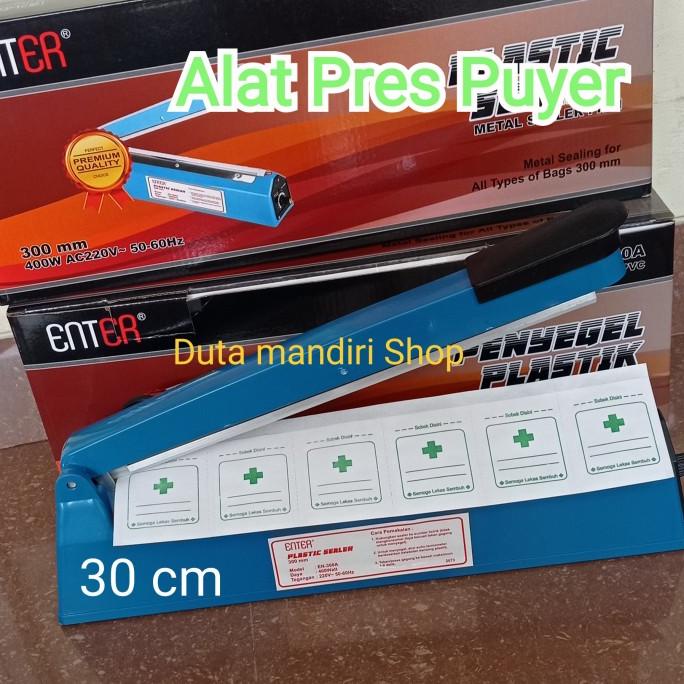 

DISKON ALAT PRESS KERTAS PUYER / KERTAS OBAT PLASTIK 30 CM COD