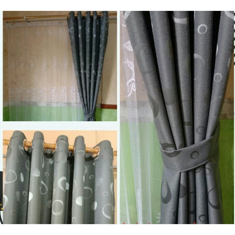 Gorden Motif Minimalis Murah Abu Gorden Motif Polkadot Gorden Minimalis Terbaru Gorden Jendela Minim