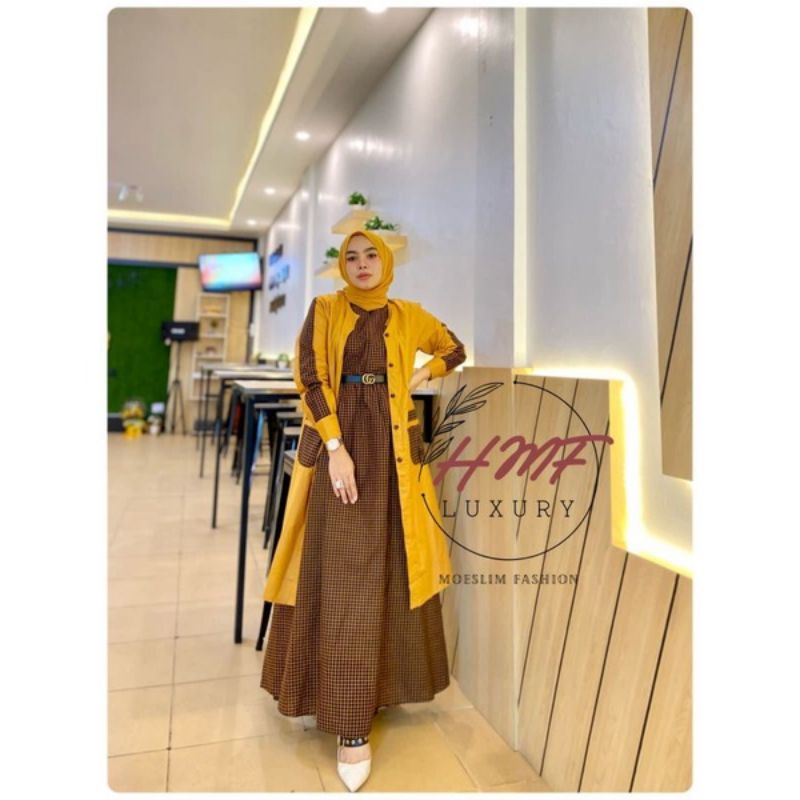 SET DRESS OUTER CANTIK KEKINIAN