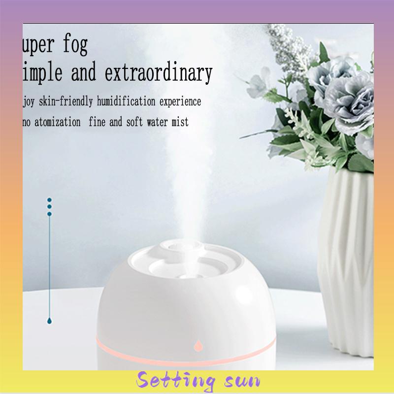 Ultrasonic Air Humidifier 7C Lampu Led Meja Meja Mini Portabel USB Alat Penyemprot Minyak Esensial Aroma Diffuser TN