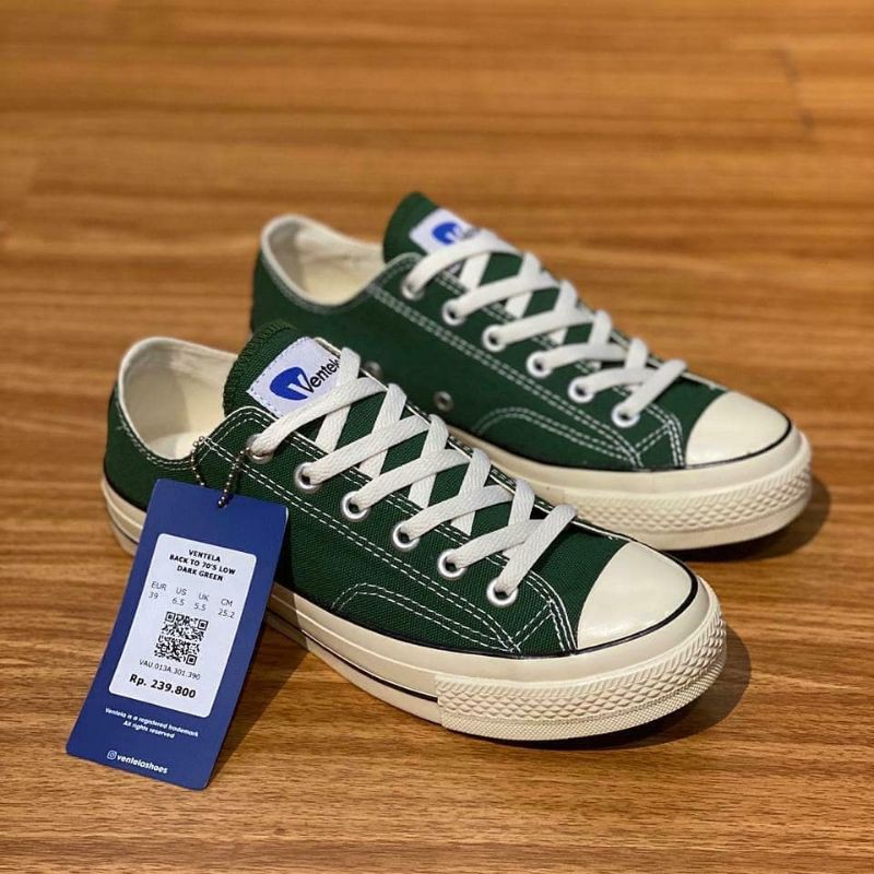 Sepatu ventela 70s green low original