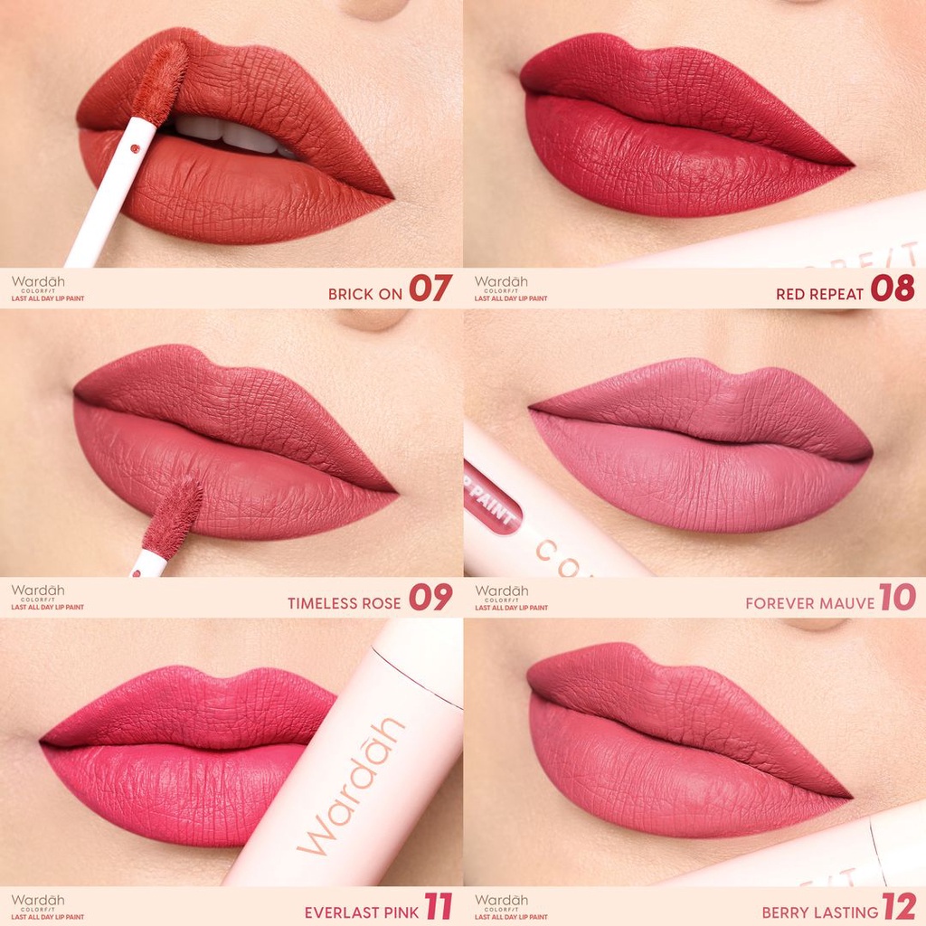 WARDAH Colorfit Last All Day Lip Paint - Lipstick Lipstik Cair BPOM