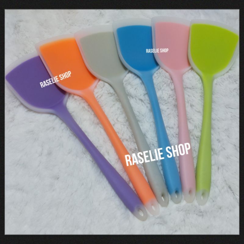 Sodet Sutil Spatula Silikon Full Silicone Tahan Panas Wajan Teflon Dapur