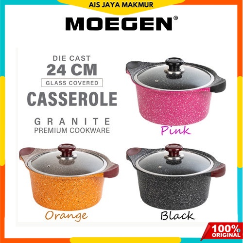 Moegen casserole  24cm germany marble coating - panci marble moegen 24