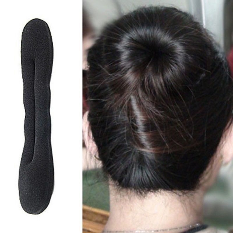 HAIRDINI SPONGE RAMBUT KUSUS HITAM Sanggul Pramugari