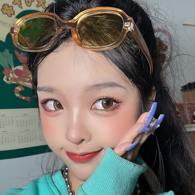 (YUZHU) COD Kacamata Ulzzang Gaya Retro Korea Untuk Wanita / Pria