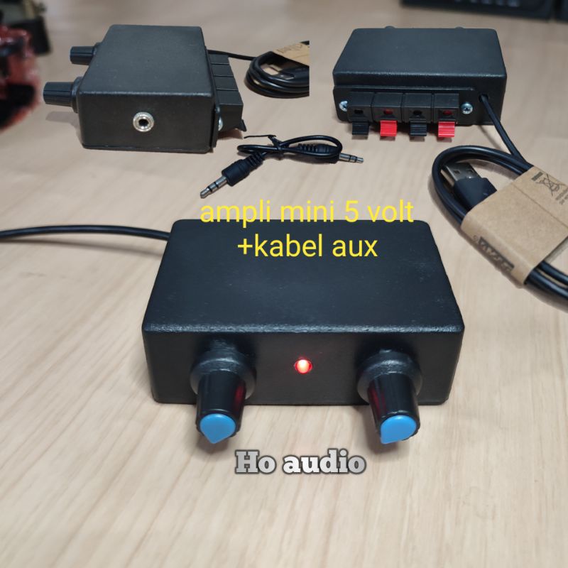 amplifier mini 5v stereo USB rakitan pam8403