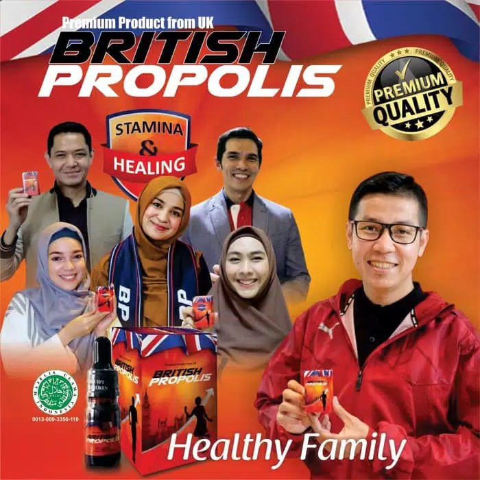 BRITISH PROPOLIS PAKET 10 BOTOL / PROPOLIS BRITISH MANFAAT / DIABETES / KOLESTEROL / ASAM URAT