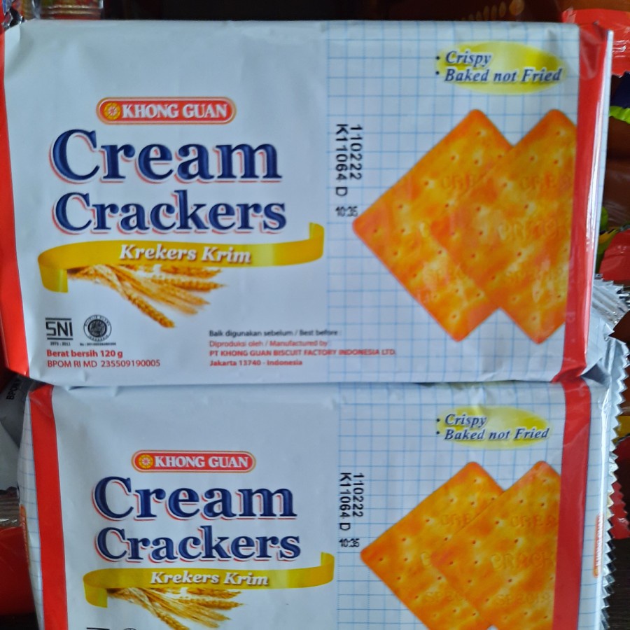 Jual khong guan cream crackers 120 gram Shopee Indonesia