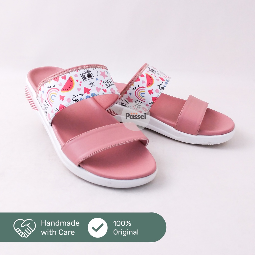 Donatello Sz. 26-30 / Sz. 31-35 Sandal Slip On Anak Perempuan Kasual Printing | DC11036 / DC11037 / DC110306 / DC110307