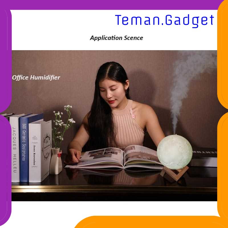 TG-CE084 Taffware Lampu Tidur Humidifier 3D Moon Night Light - Humi AX-08