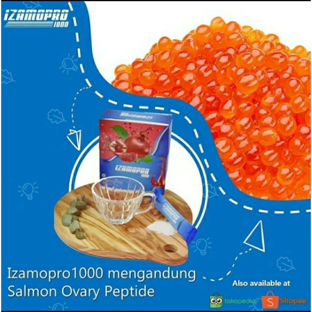 Izamopro1000 Salmon Ovary Peptide BPOM Halal bukan SOP 100+