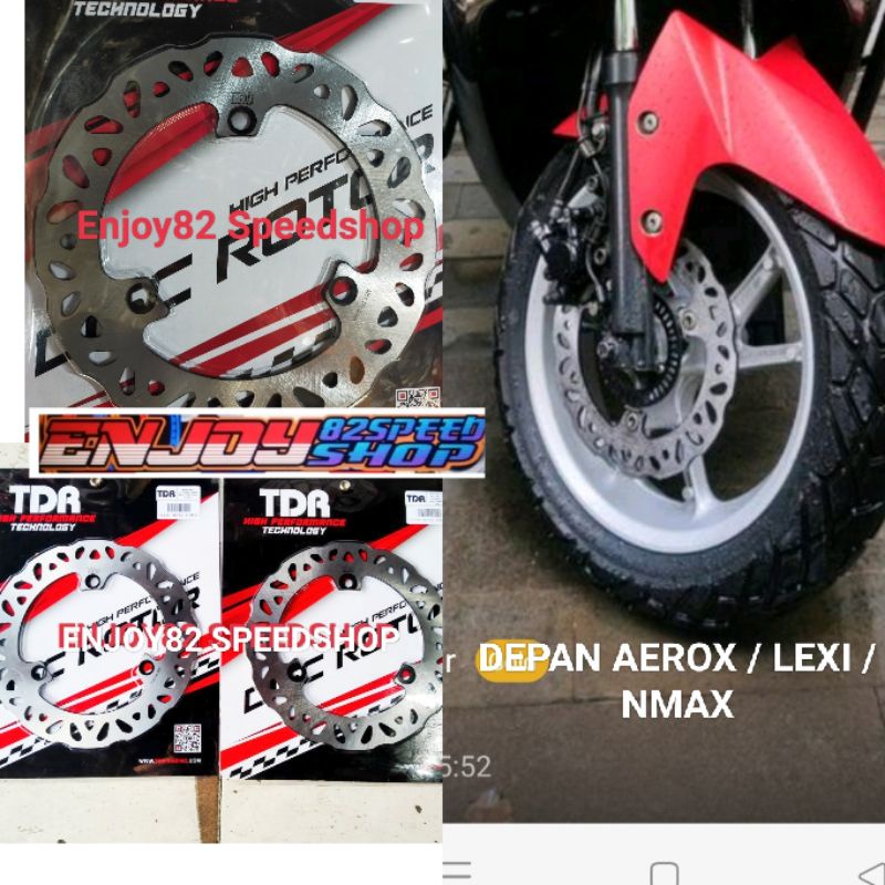 Disc piringan Cakram Asli Tdr Yamaha Nmax old &amp; New Lexi Aerox