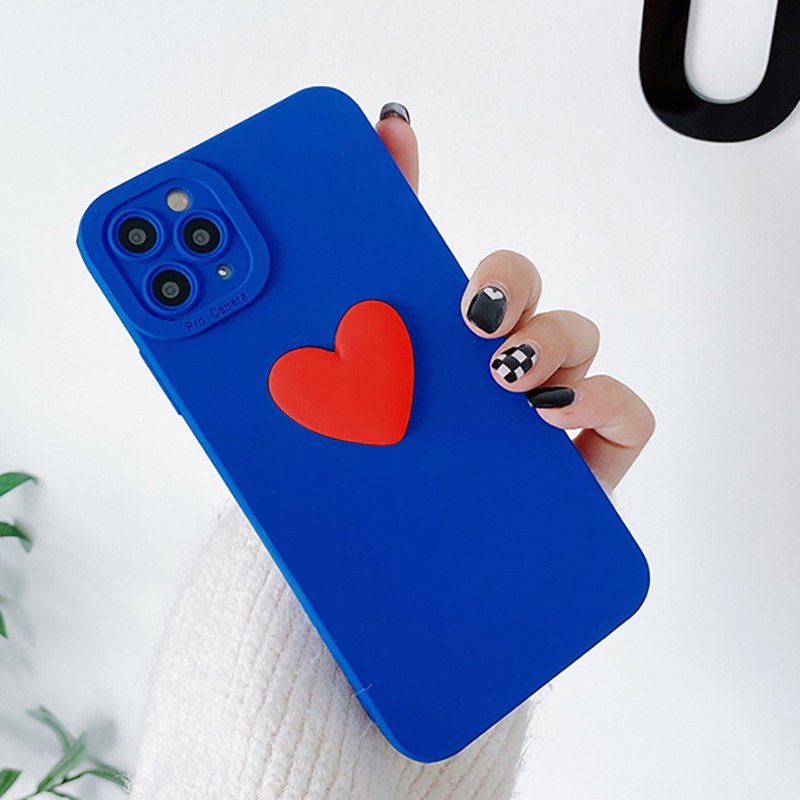 Soft Case Hp Gambar Hati Untuk IPhone 11 / 12 / 13pro Max / Mini / X / XS Max / XR / 7 / 8plus / SE 2020