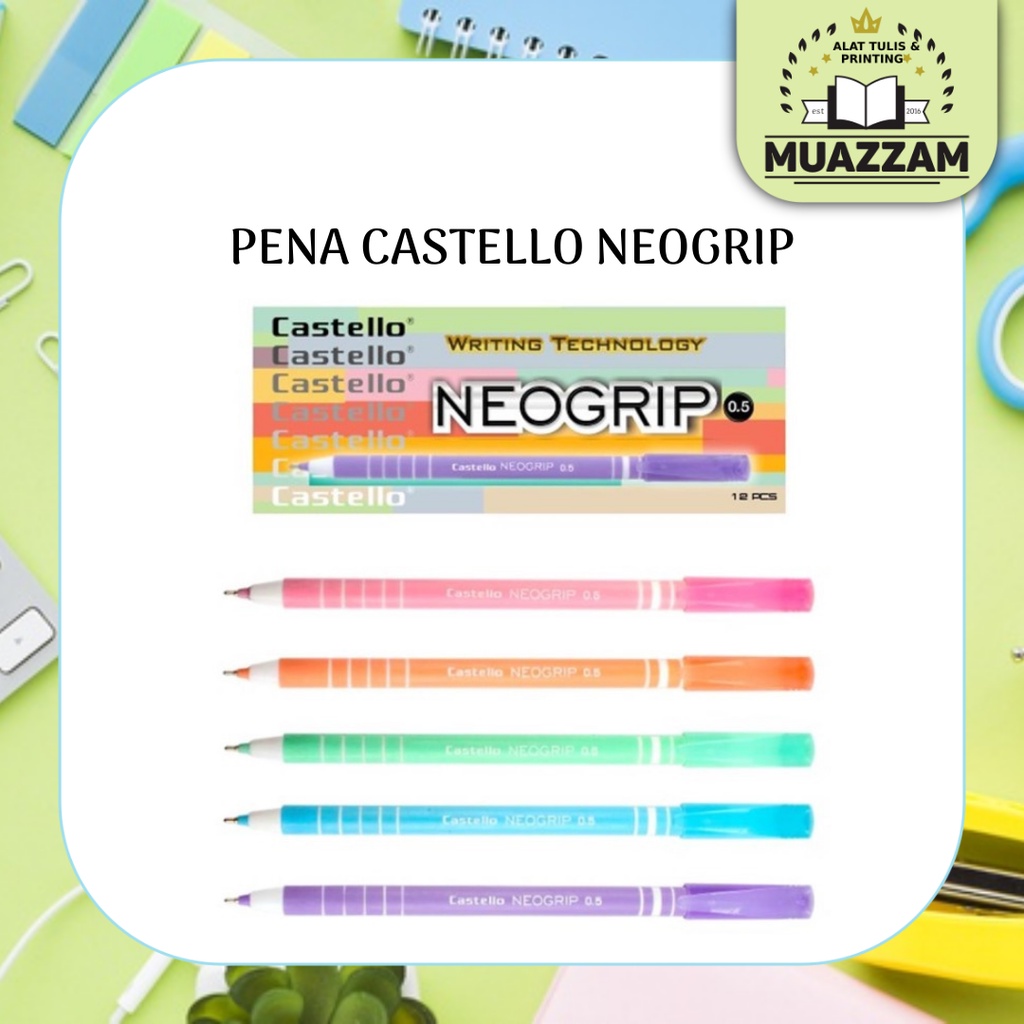 

Standard CASTELLO Pena NEOGRIP Tinta Hitam