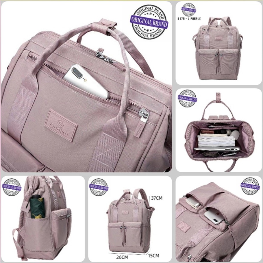 Tas Ransel laptop Waterproof Gudika 5179 Besar Kekinian Terbaru Import Korea Original Terlaris - Backpack Anti Air Sekolah High Quality