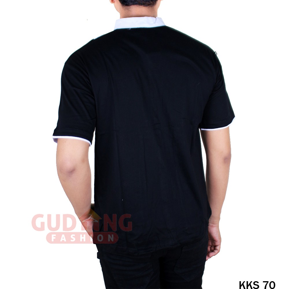 Baju Koko Lengan Pendek Modern Bordir Terbaru - KKS 70