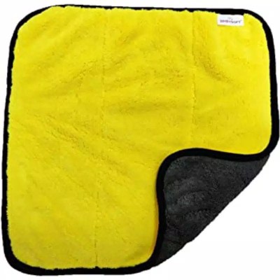 500 Gsm Kain Lap Kuning Microfiber Detailing Mikro Fiber Kuning 30x30 Cm Kain Cuci Motor Mobil Tebal