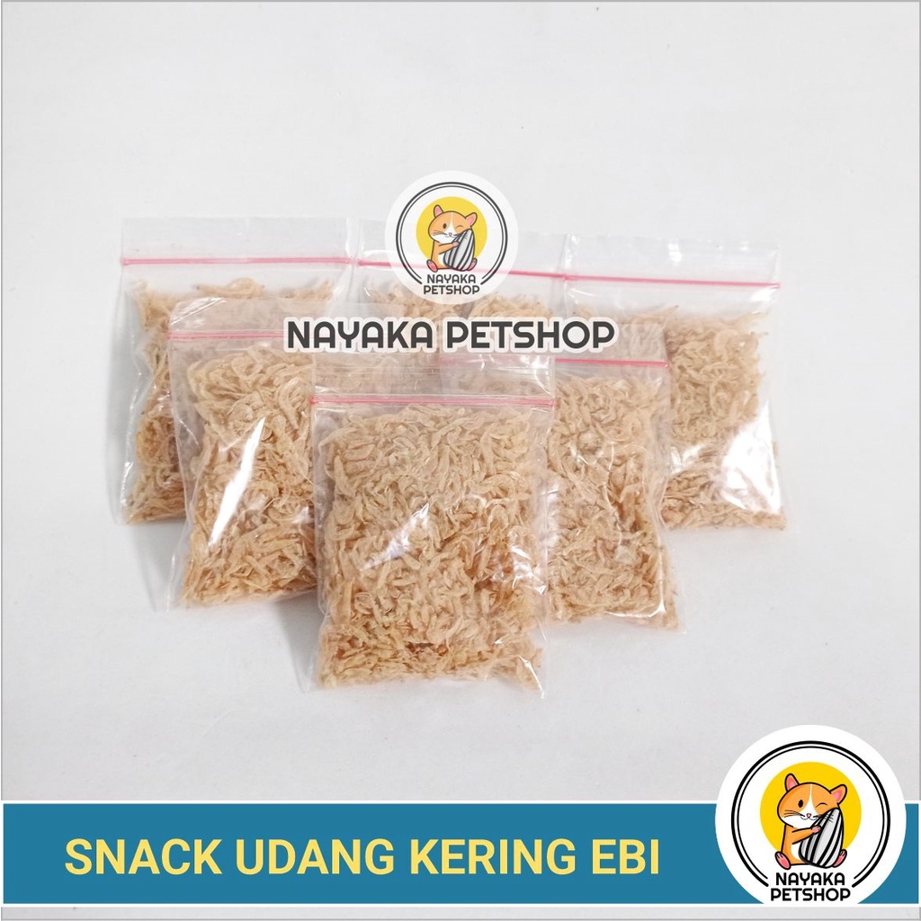 Snack Hamster Udang Kering Dried Shrimp Cemilan Ebi Rebon Ekstra Food Camilan