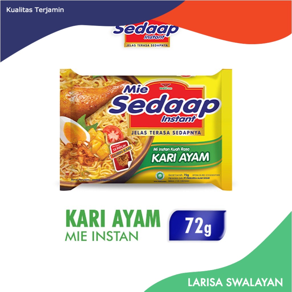 

SEDAAP Mie Instan Kari Ayam Bag 72GR