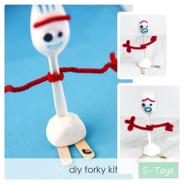 Mainan Anak DIY Forky Kit Toy Story 4 Make Your Own Forky Craft Kit