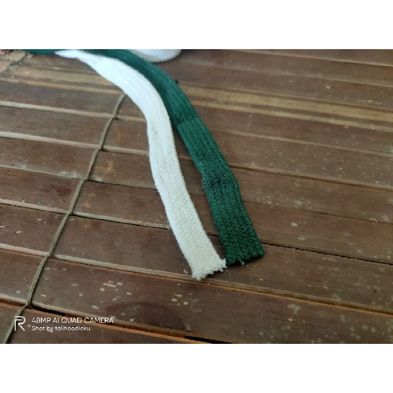 tali katun flat warna warni / tali hoodie Jumper meteran