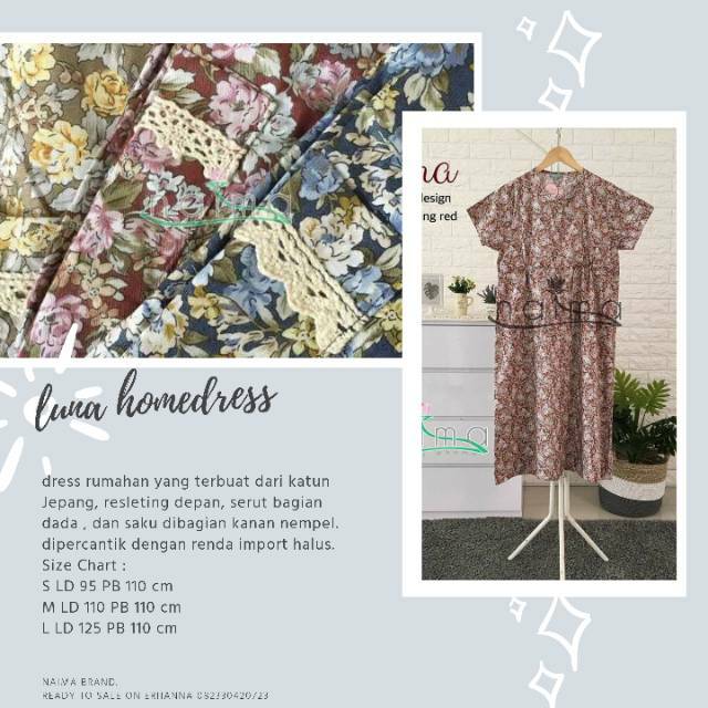 Daster/ home dress Luna Naima