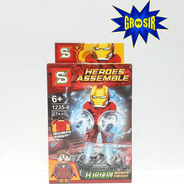 Jual Lego Ironman Mark 43 Chest Chrome Marvel Iron Man Mk 43 Bootleg Indonesia Shopee Indonesia