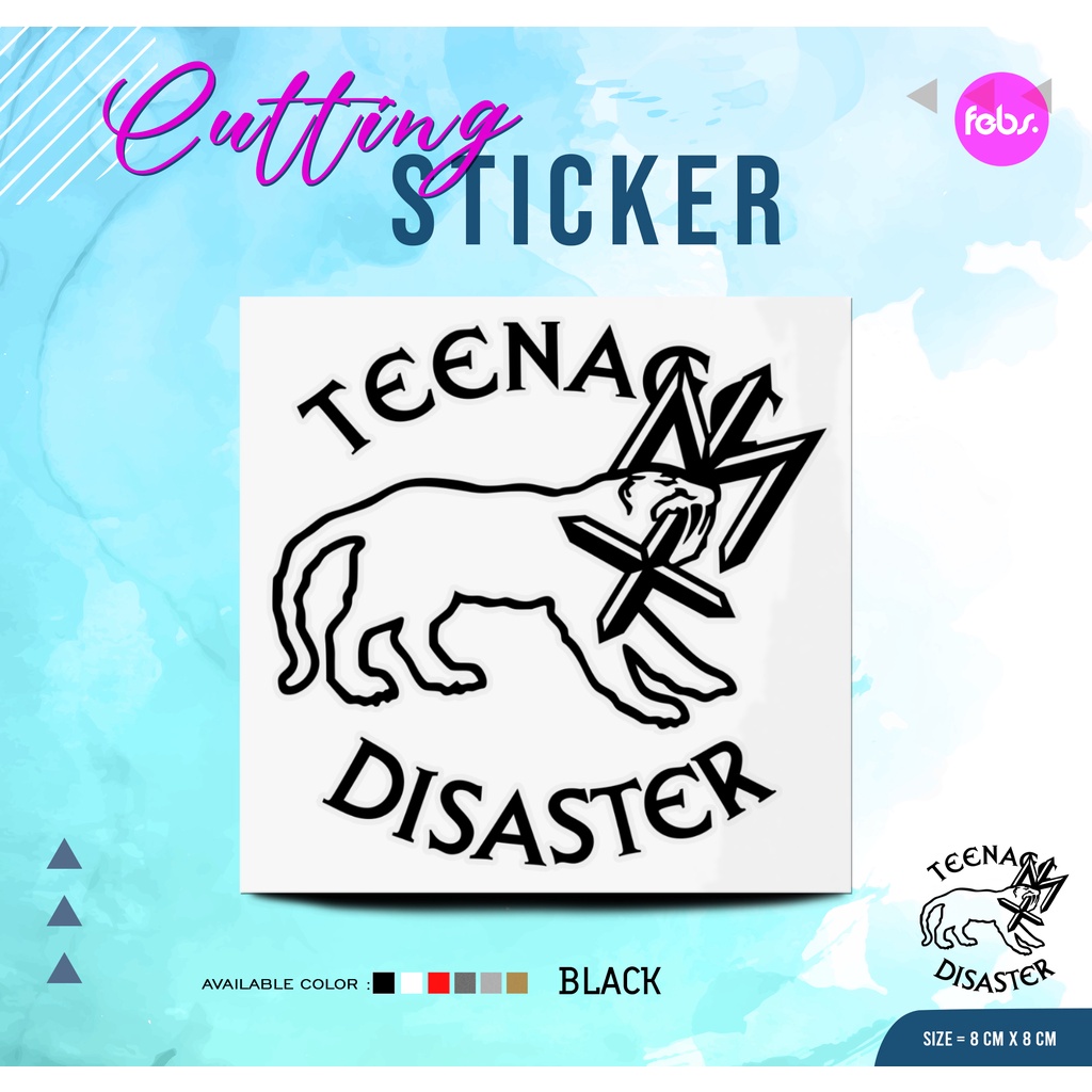 Cutting Sticker Teenage Death Star X Maternal Disaster | Stiker Cutting Teenage Death Star X Materna