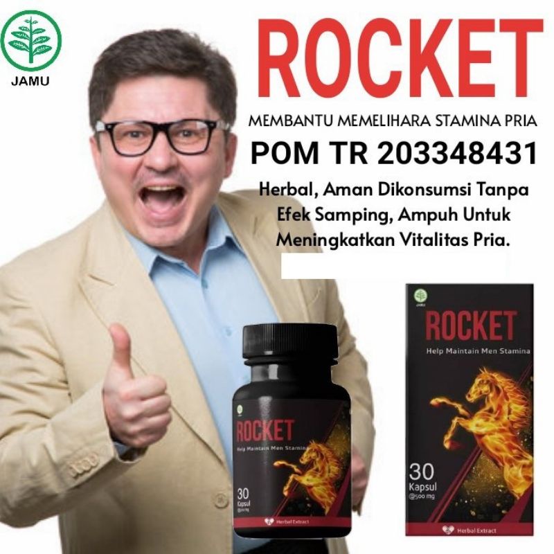 ROCKET Obat pil Kuat Herbal Menjaga Stamina Pria TERLARIS GARANSI