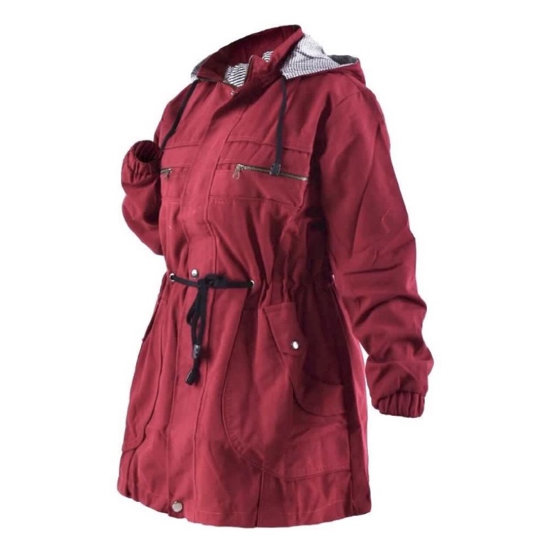 [PRELOVED] Jaket Parka Wanita Merah