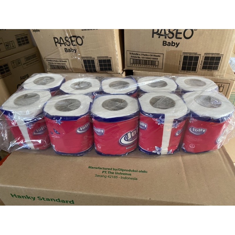 tisue jolly toilet 200sheets isi 10roll