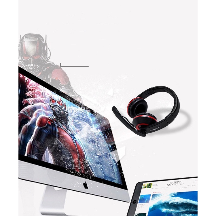 【33LV.ID】Headset Bando Gaming Tucci X8 Stereo Super Bass Earphone Games Headphone Volume