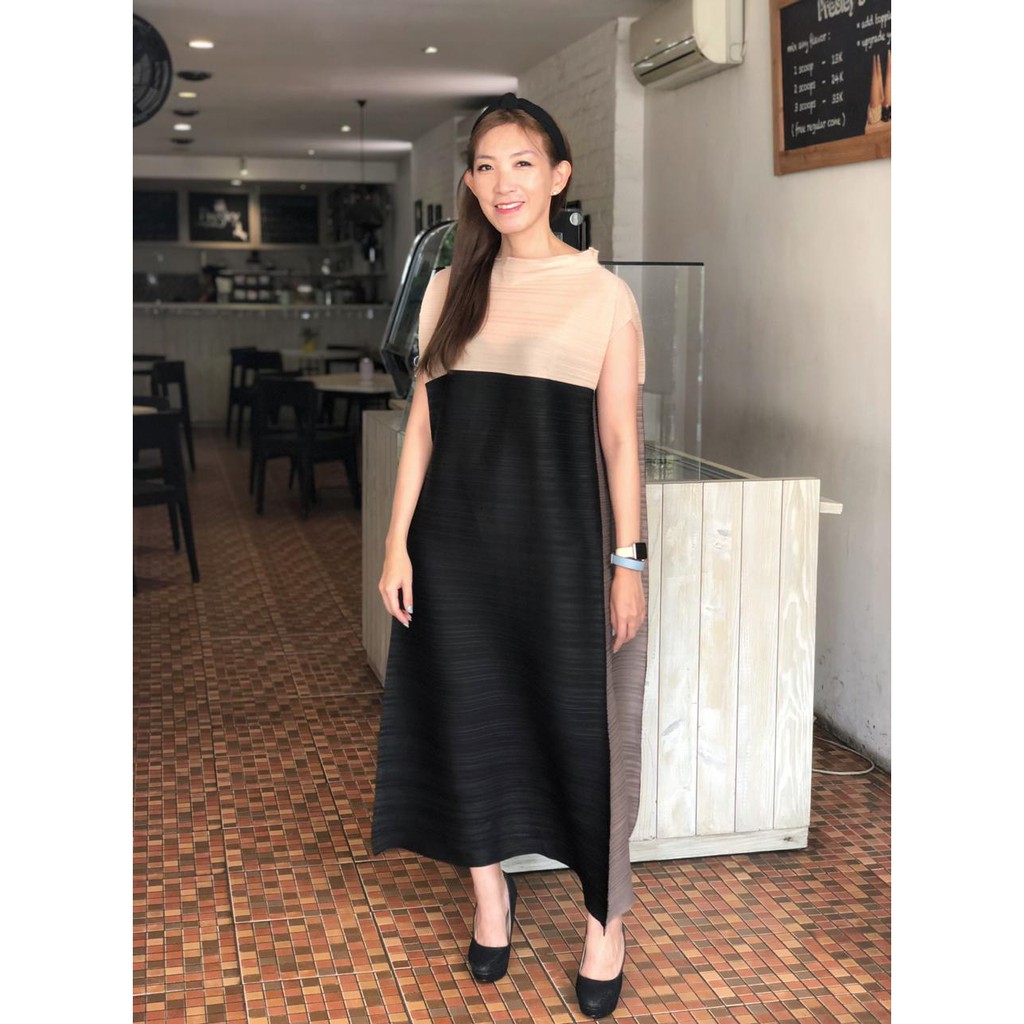 Dress Plisket Premium Import