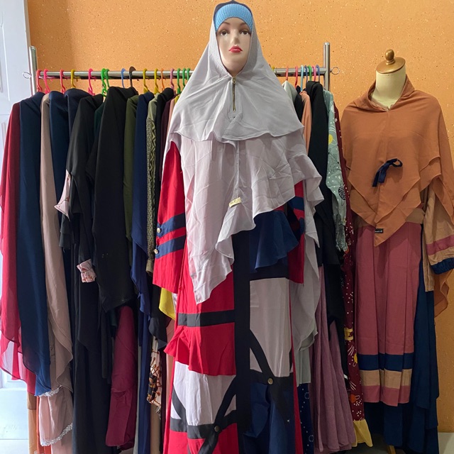Gamis Syar'i Set Khimar by HFD